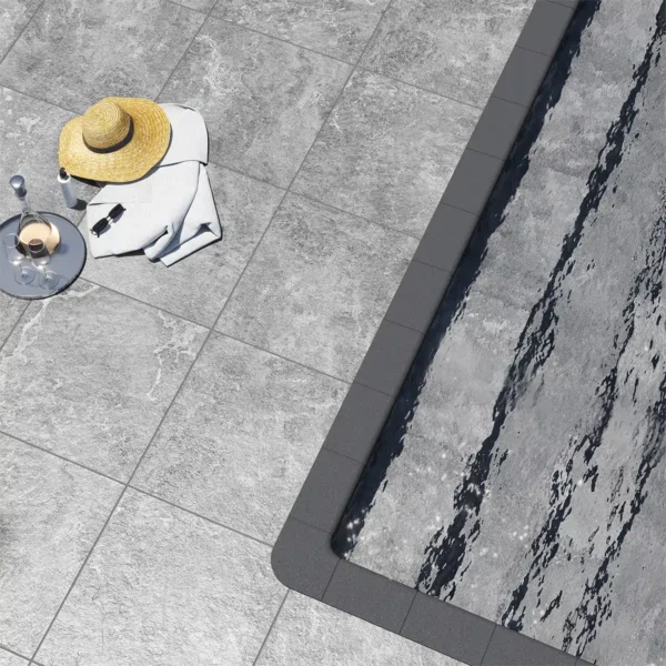 Piso Cerámico Rústico Gris 60x60