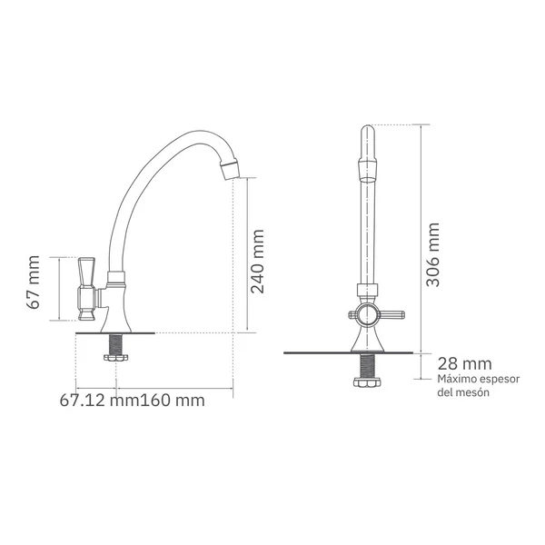 LLAVE MOVIL MESA LAVAP HELIX PALET